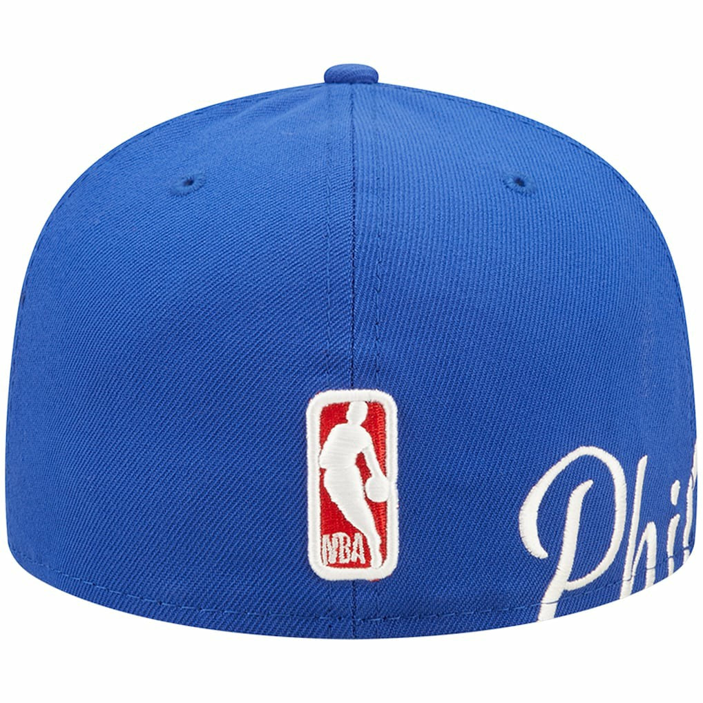 New Era Philadelphia 76ers Side Split 59FIFTY Fitted Hat Royal