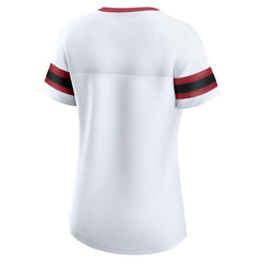 Arizona Cardinals Women's Sunday Best Lace-Up T-Shirt - White - Fanatics