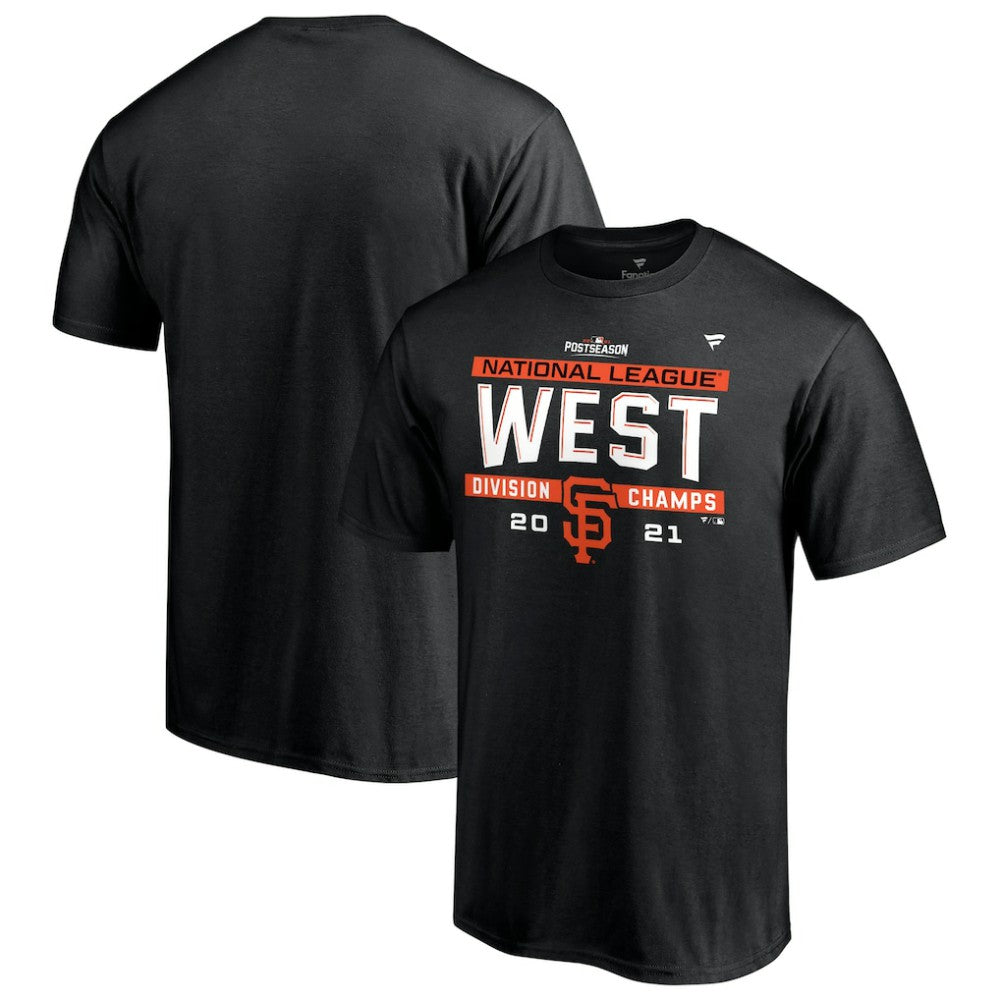 San Francisco Giants Fanatics 2021 NL West Division Champions Locker Room T-Shirt Discount
