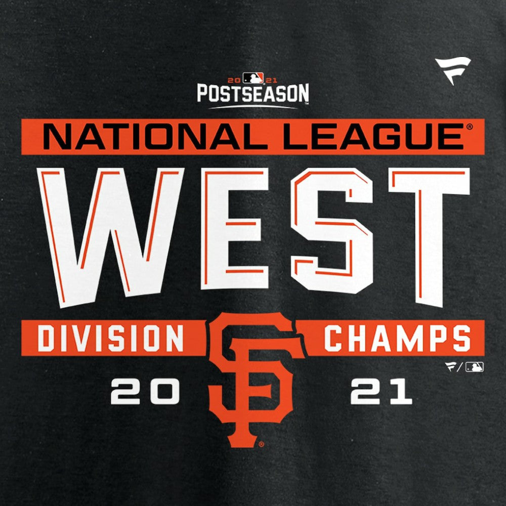 San Francisco Giants Fanatics 2021 NL West Division Champions Locker Room T-Shirt Discount