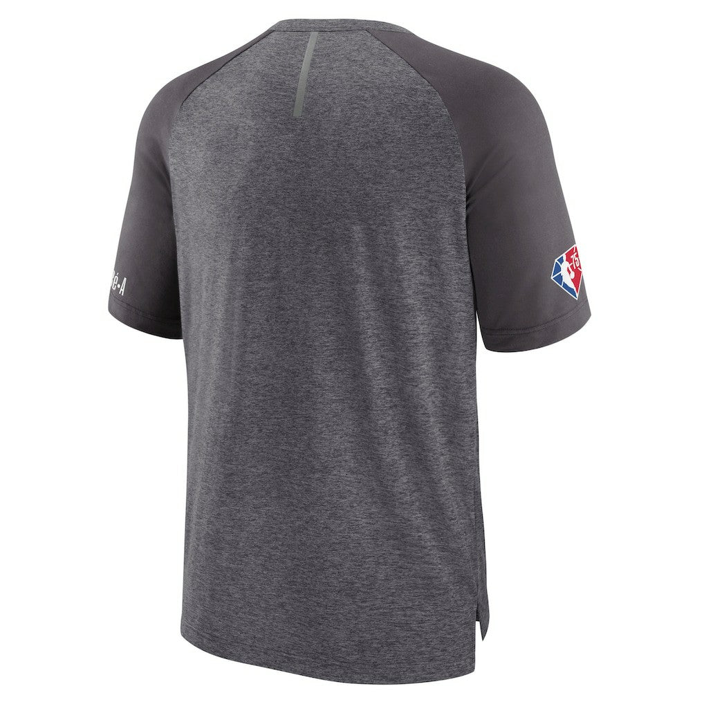 Fanatics Philadelphia 76ers 2022 Noches Ene-Be-A Core Shooting Raglan T-Shirt Heathered Gray