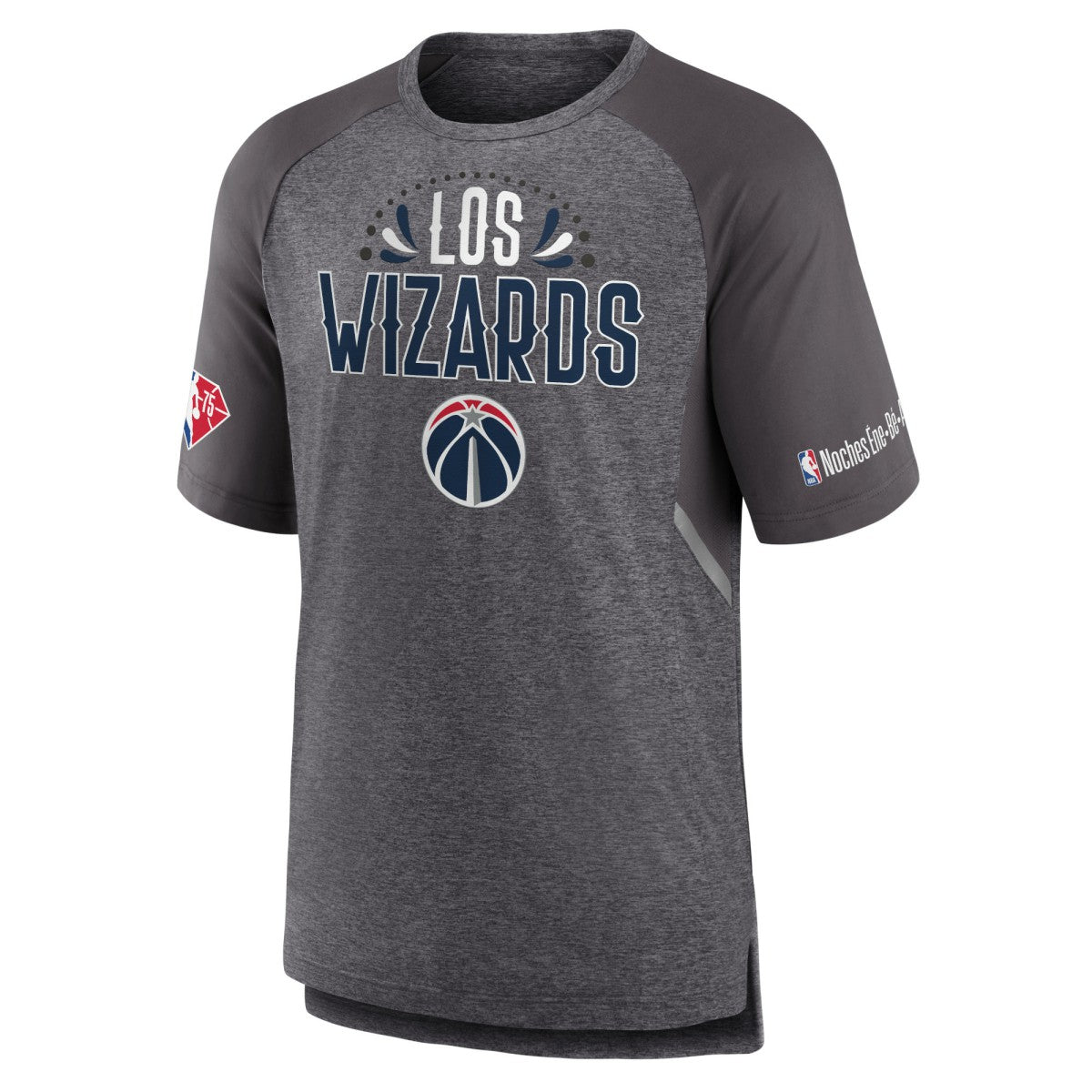 Fanatics Washington Wizards 2022 Noches Ene-Be-A Core Shooting Raglan T-Shirt Heathered Gray
