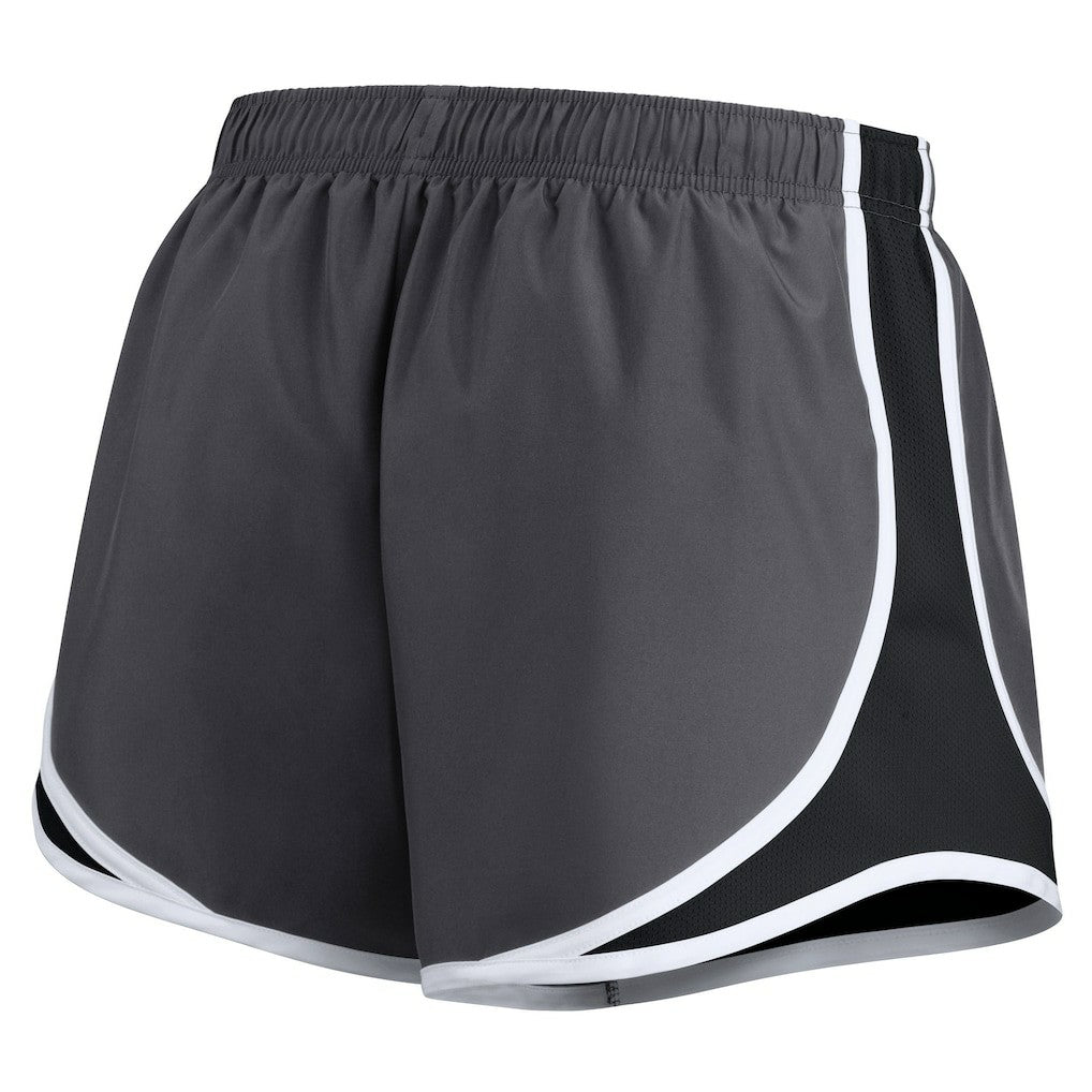 Las Vegas Raiders Women's Plus Size Logo Performance Tempo Shorts - Charcoal - Nike