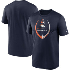 Denver Broncos Icon Legend Performance T-Shirt - Navy - Nike