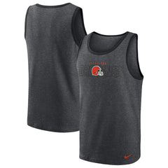 Cleveland Browns Tri-Blend Tank Top - Heathered Charcoal - Nike