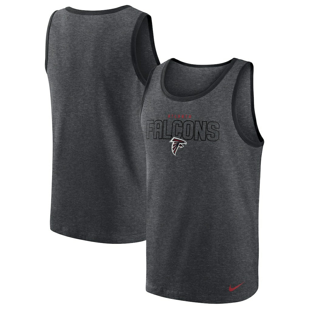 Atlanta Falcons Tri-Blend Tank Top - Heathered Charcoal - Nike