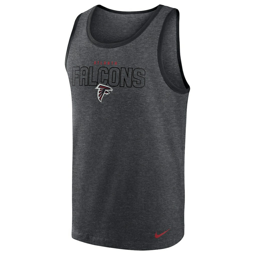 Atlanta Falcons Tri-Blend Tank Top - Heathered Charcoal - Nike
