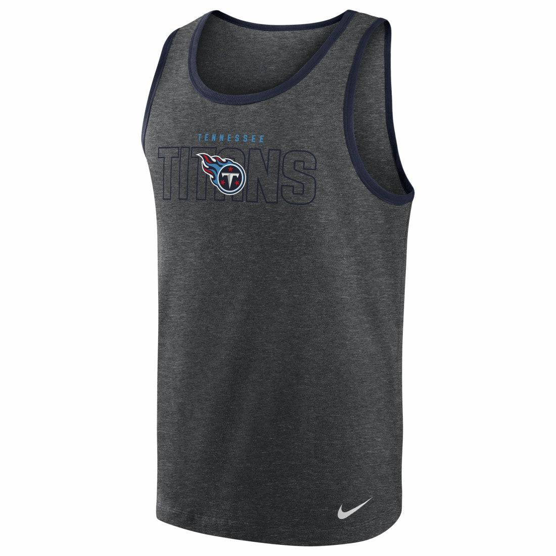 Tennessee Titans Tri-Blend Tank Top - Heathered Charcoal - Nike