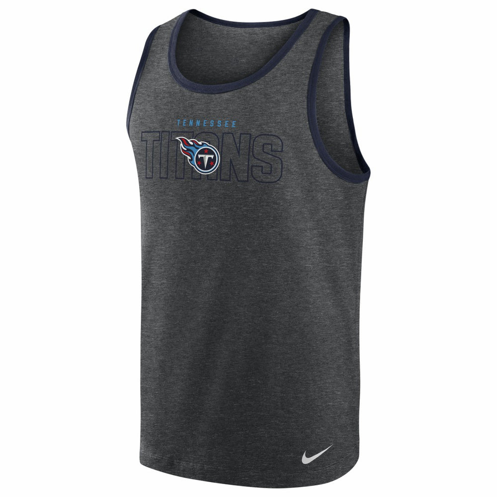 Tennessee Titans Tri-Blend Tank Top - Heathered Charcoal - Nike