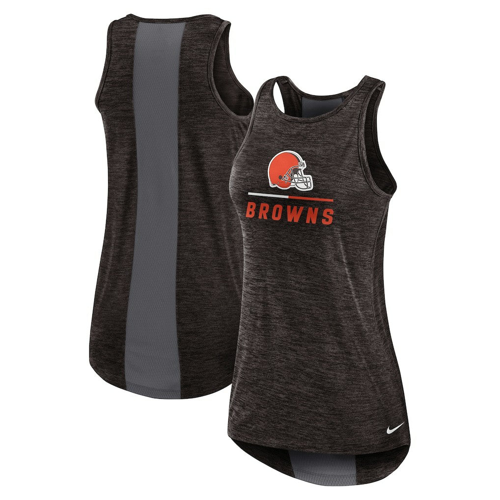 Cleveland Browns Women's High Neck Performance Tank Top - Brown - Nike