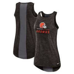 Cleveland Browns Women's High Neck Performance Tank Top - Brown - Nike