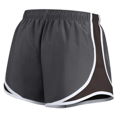 Cleveland Browns Women's Team Logo Performance Tempo Shorts - Charcoal - Nike