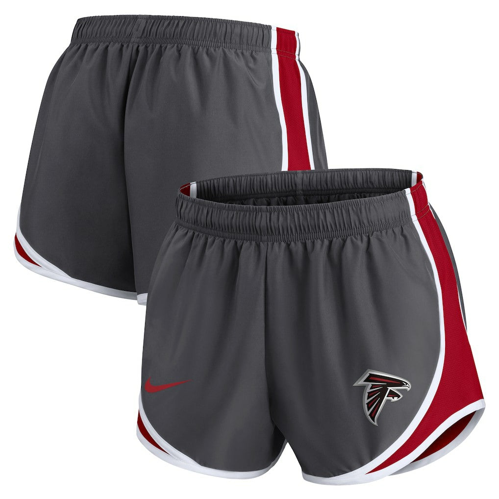 Atlanta Falcons Women's Team Logo Performance Tempo Shorts - Charcoal - Nike