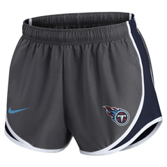 Tennessee Titans Women's Team Logo Performance Tempo Shorts - Charcoal - Nike
