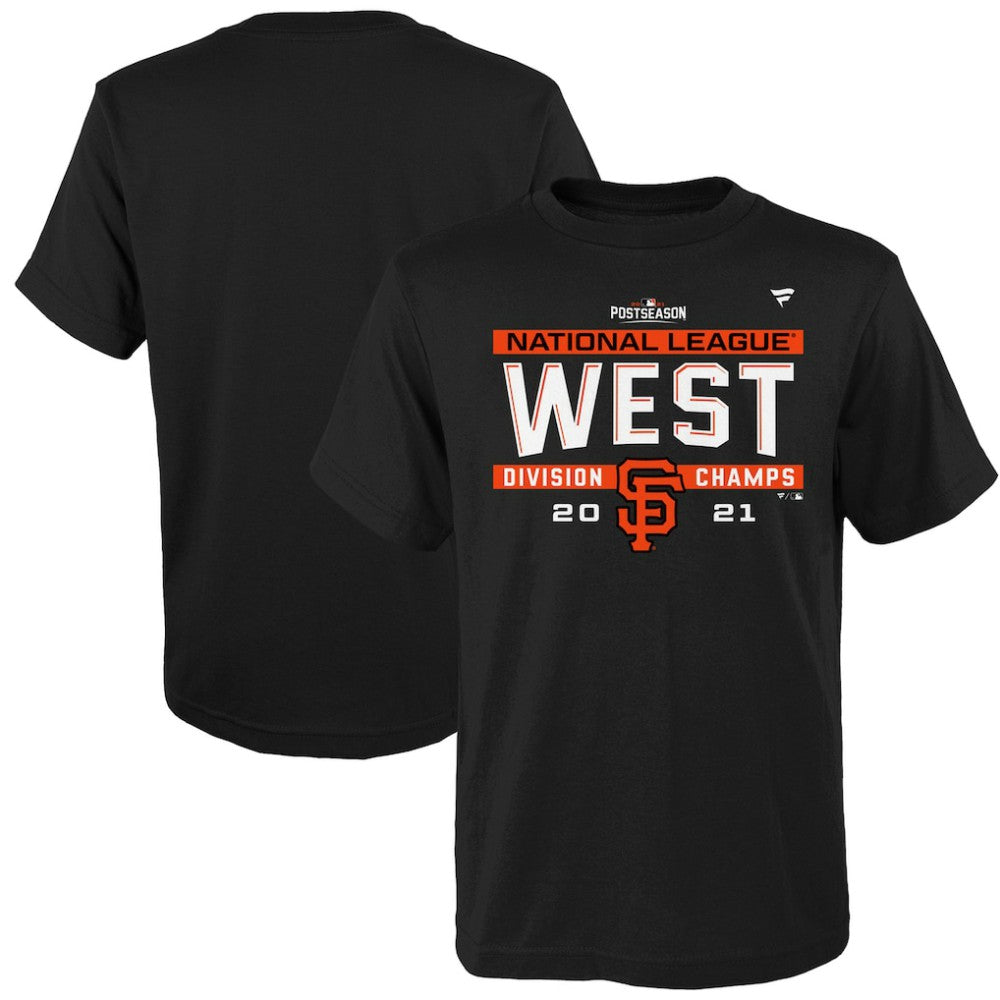 San Francisco Giants Youth 2021 NL West Division Champions Locker Room T-Shirt Outlet