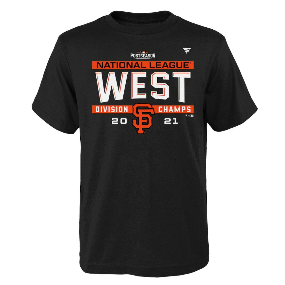 San Francisco Giants Youth 2021 NL West Division Champions Locker Room T-Shirt Outlet