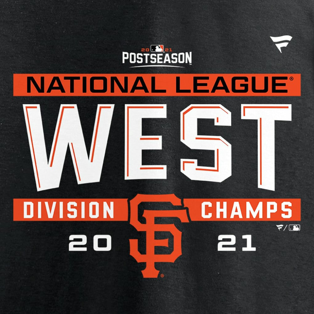 San Francisco Giants Youth 2021 NL West Division Champions Locker Room T-Shirt Outlet