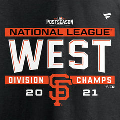 San Francisco Giants Youth 2021 NL West Division Champions Locker Room T-Shirt Outlet