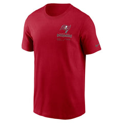Tampa Bay Buccaneers Sideline Infograph Lockup Performance T-Shirt - Red - Nike