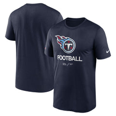 Tennessee Titans Sideline Infograph Performance T-Shirt - Navy - Nike
