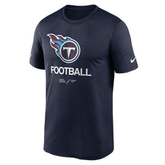 Tennessee Titans Sideline Infograph Performance T-Shirt - Navy - Nike