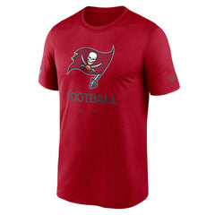 Tampa Bay Buccaneers Sideline Infograph Performance T-Shirt - Red - Nike
