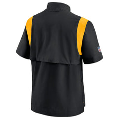Pittsburgh Steelers Sideline Coaches Chevron Lockup Pullover Top - Black - Nike