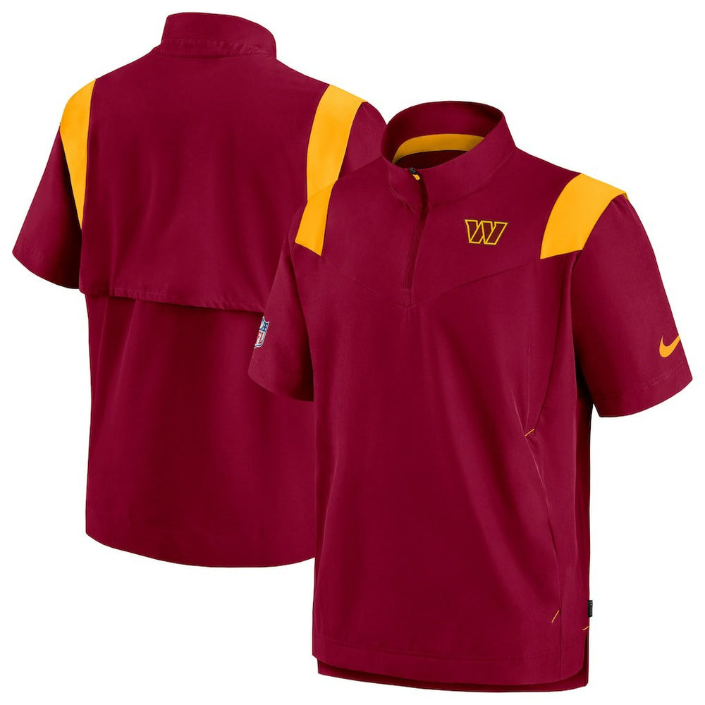 Washington Commanders Sideline Coaches Chevron Lockup Pullover Top - Burgundy - Nike
