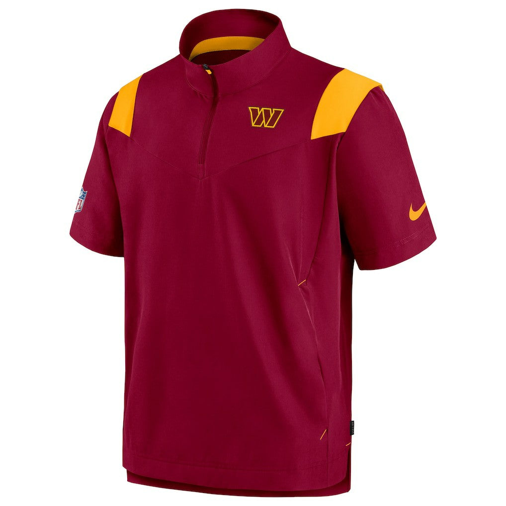 Washington Commanders Sideline Coaches Chevron Lockup Pullover Top - Burgundy - Nike