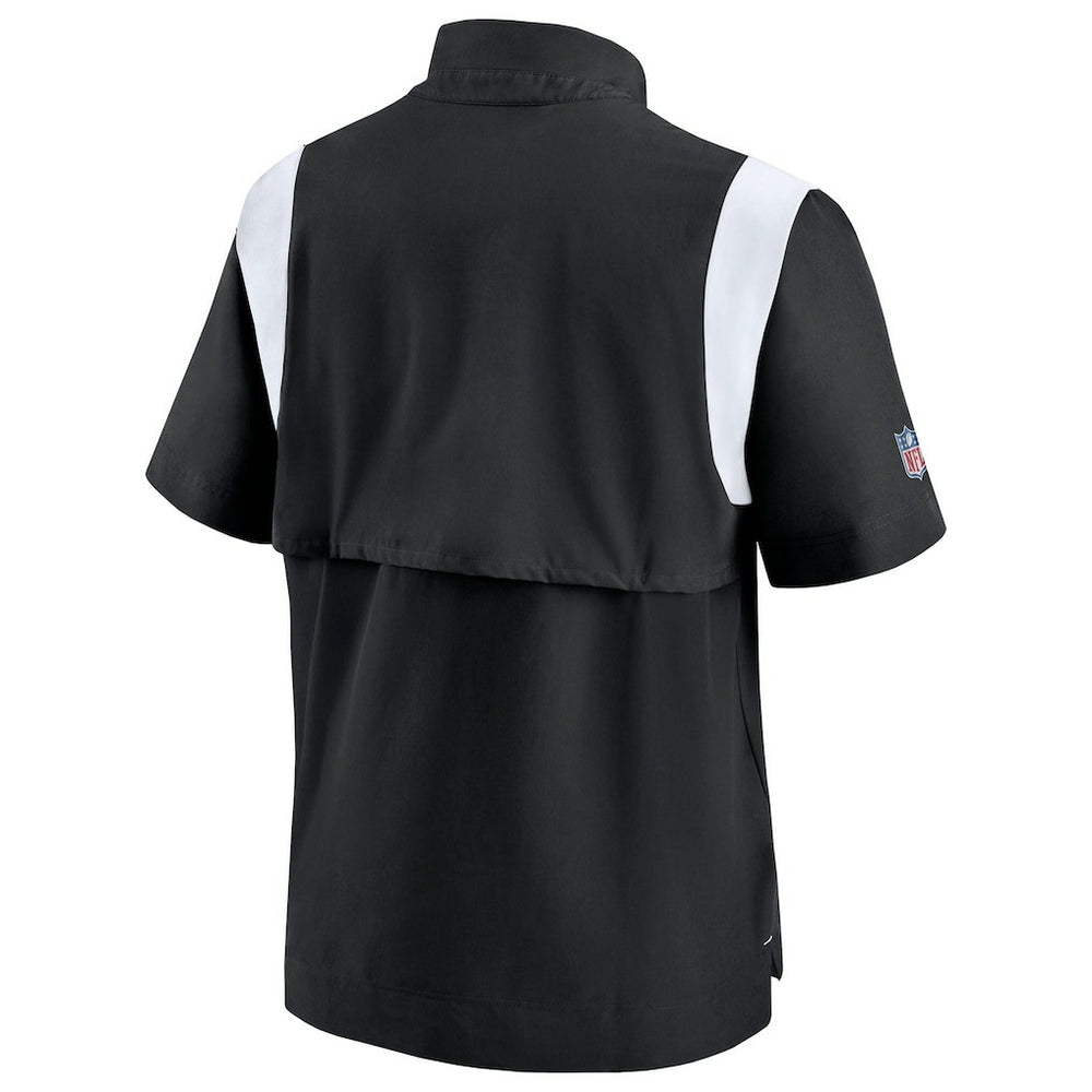Las Vegas Raiders Sideline Coaches Chevron Lockup Pullover Top - Black - Nike