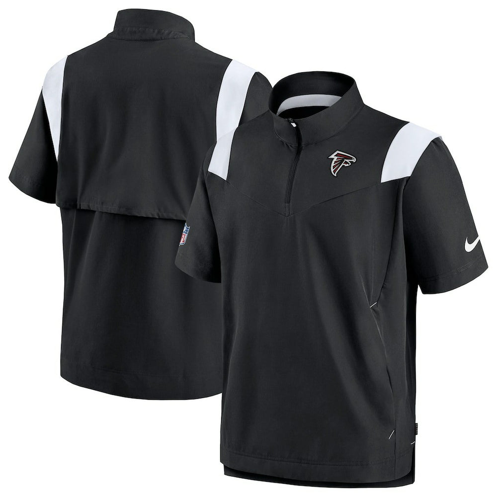 Atlanta Falcons Sideline Coaches Chevron Lockup Pullover Top - Black - Nike