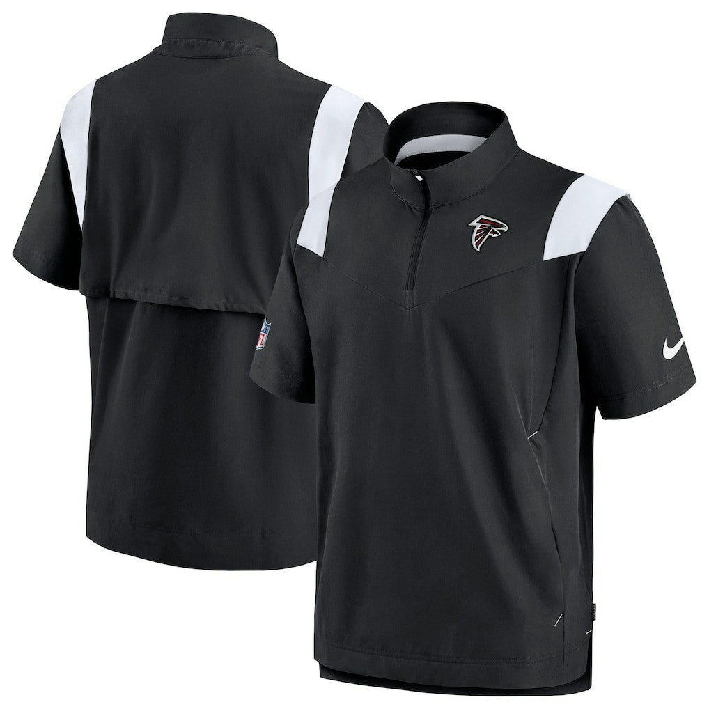 Atlanta Falcons Sideline Coaches Chevron Lockup Pullover Top - Black - Nike