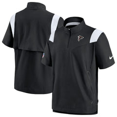Atlanta Falcons Sideline Coaches Chevron Lockup Pullover Top - Black - Nike