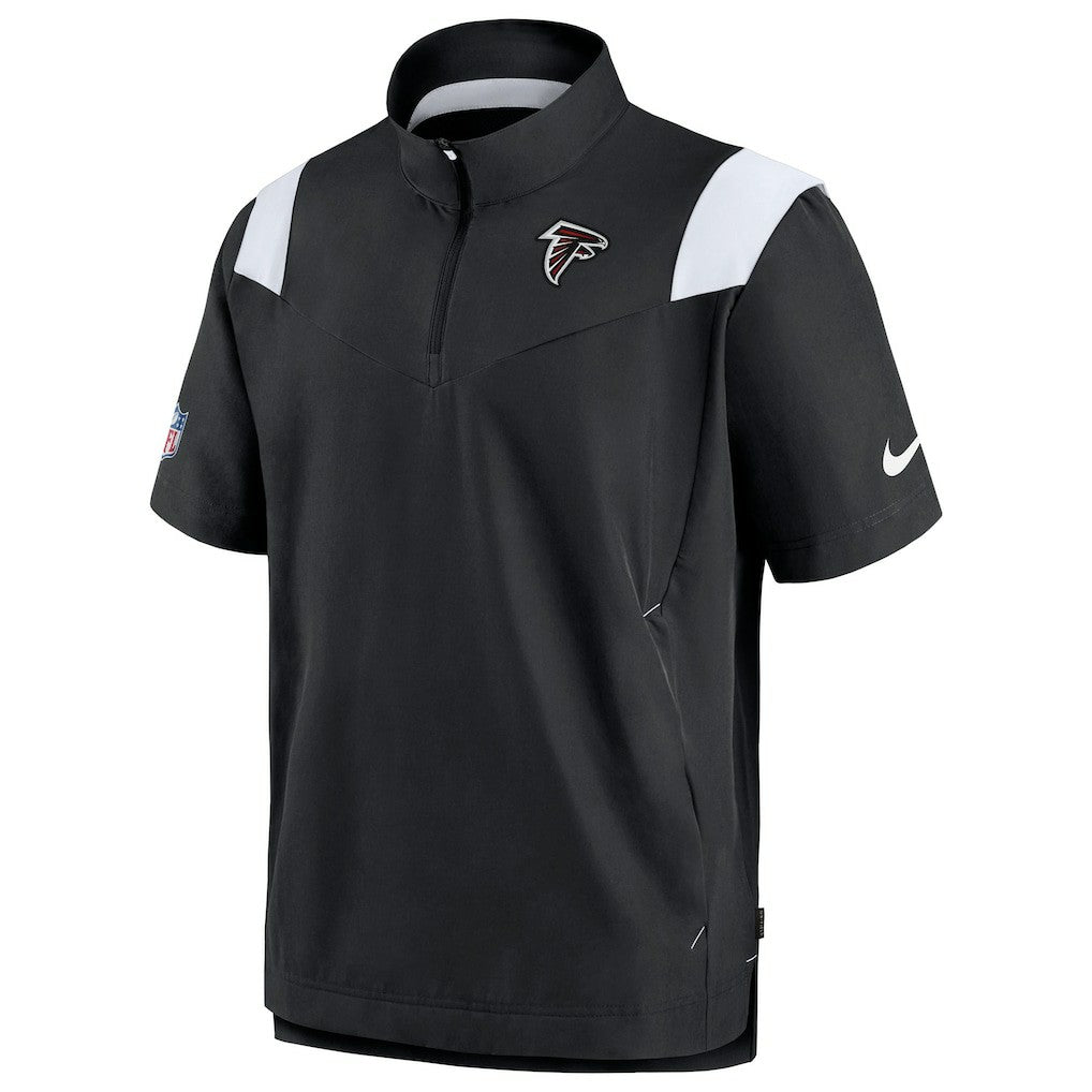 Atlanta Falcons Sideline Coaches Chevron Lockup Pullover Top - Black - Nike