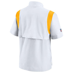 Pittsburgh Steelers Sideline Coaches Chevron Lockup Pullover Top - White - Nike