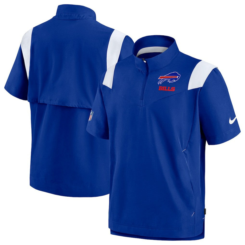Buffalo Bills Sideline Coaches Chevron Lockup Pullover Top - Royal - Nike