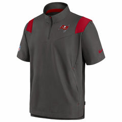 Tampa Bay Buccaneers Sideline Coaches Chevron Lockup Pullover Top - Pewter - Nike