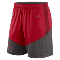 Tampa Bay Buccaneers Sideline Primary Lockup Performance Shorts - Red/Pewter - Nike