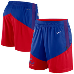 Buffalo Bills Sideline Primary Lockup Performance Shorts - Royal/Red - Nike