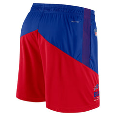 Buffalo Bills Sideline Primary Lockup Performance Shorts - Royal/Red - Nike