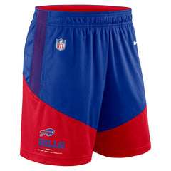 Buffalo Bills Sideline Primary Lockup Performance Shorts - Royal/Red - Nike