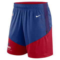 New York Giants Sideline Primary Lockup Performance Shorts - Royal/Red - Nike