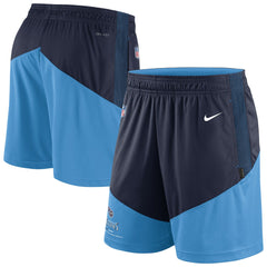 Tennessee Titans Sideline Primary Lockup Performance Shorts - Navy/Light Blue - Nike