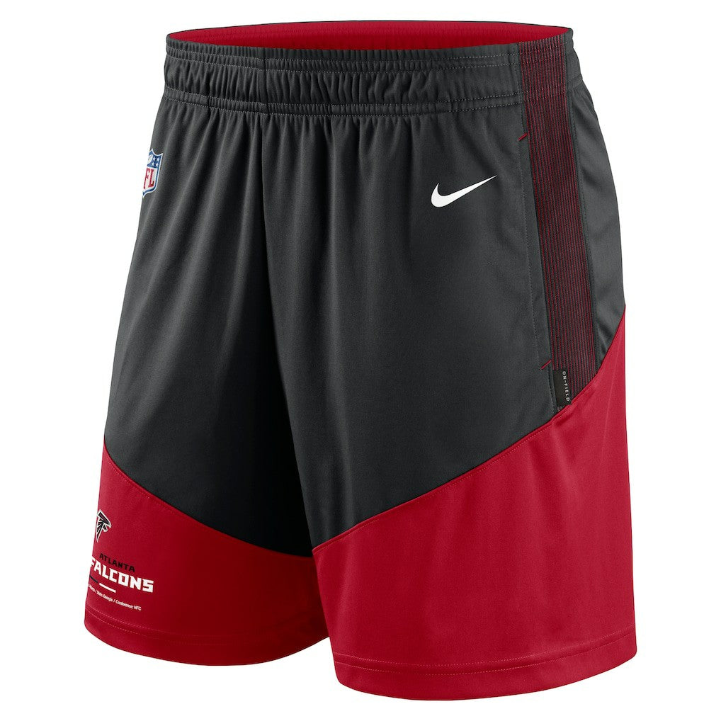 Atlanta Falcons Sideline Primary Lockup Performance Shorts - Black/Red - Nike