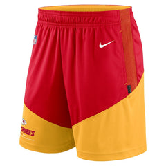 Kansas City Chiefs Sideline Primary Lockup Performance Shorts - Red/Gold - Nike