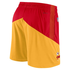 Kansas City Chiefs Sideline Primary Lockup Performance Shorts - Red/Gold - Nike