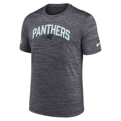 Carolina Panthers Sideline Velocity Athletic Stack Performance T-Shirt - Black - Nike