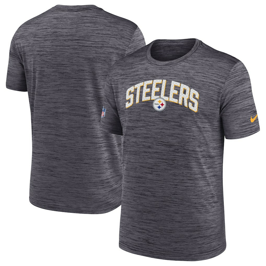 Pittsburgh Steelers Sideline Velocity Athletic Stack Performance T-Shirt - Black - Nike