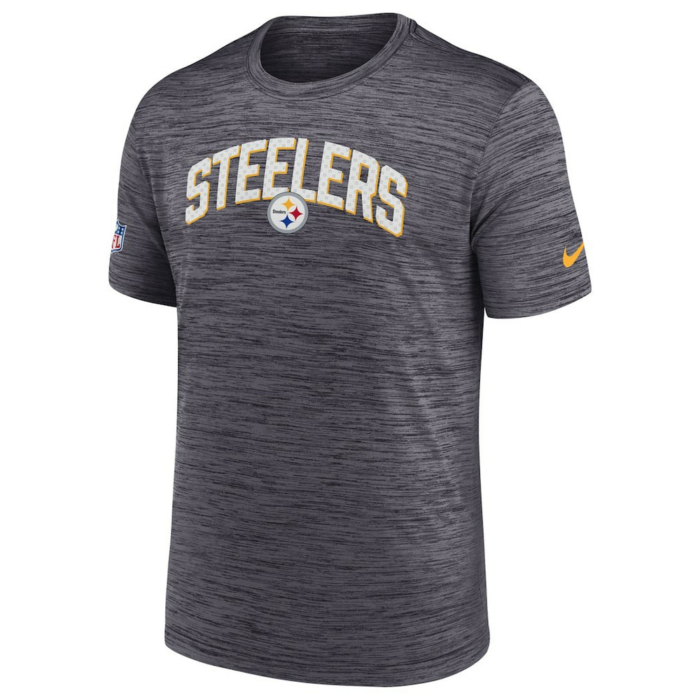 Pittsburgh Steelers Sideline Velocity Athletic Stack Performance T-Shirt - Black - Nike