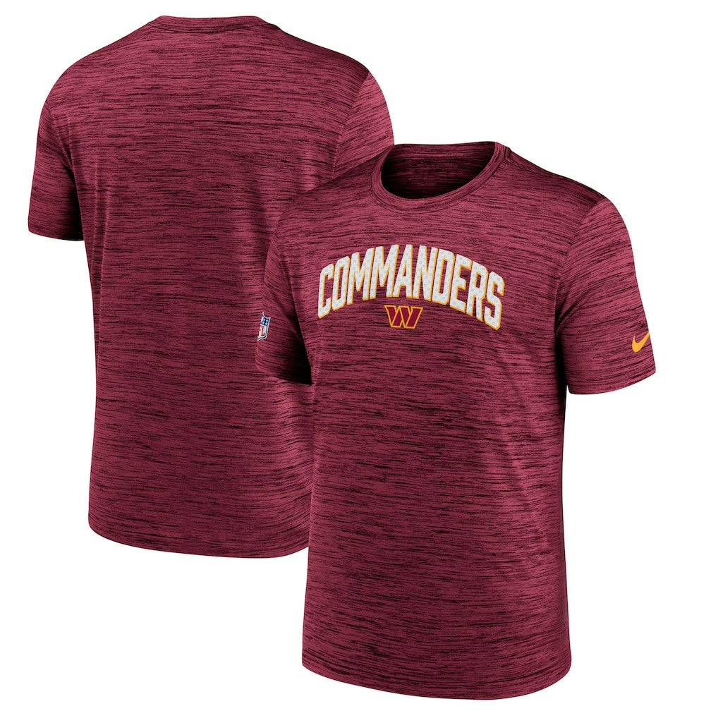 Washington Commanders Sideline Velocity Athletic Stack Performance T-Shirt - Burgundy - Nike